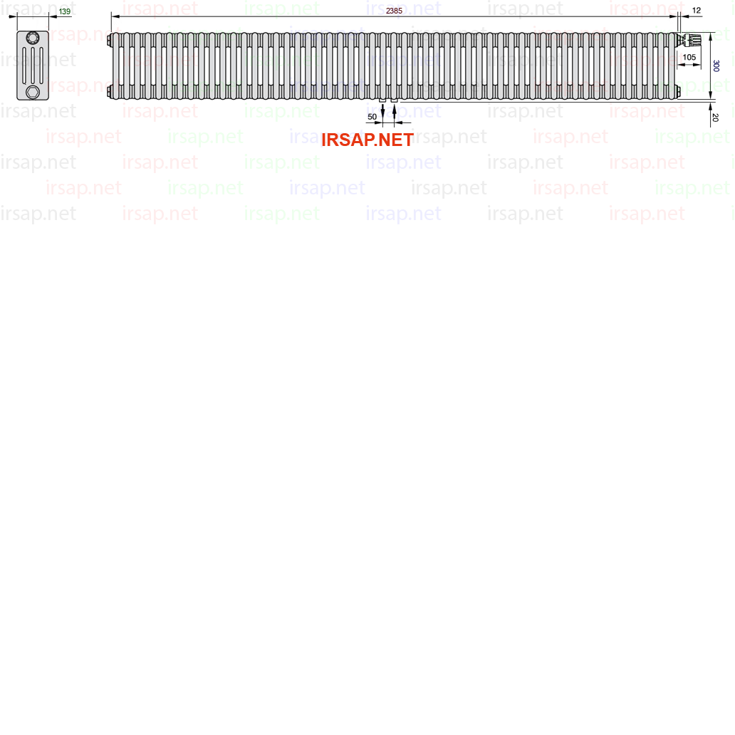 Радиатор IRSAP Tesi 40300/53 T52 CL 01